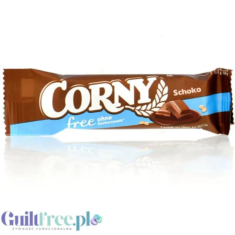 Corny Free Chocolate - batonik zbożowy bez cukru 65kcal