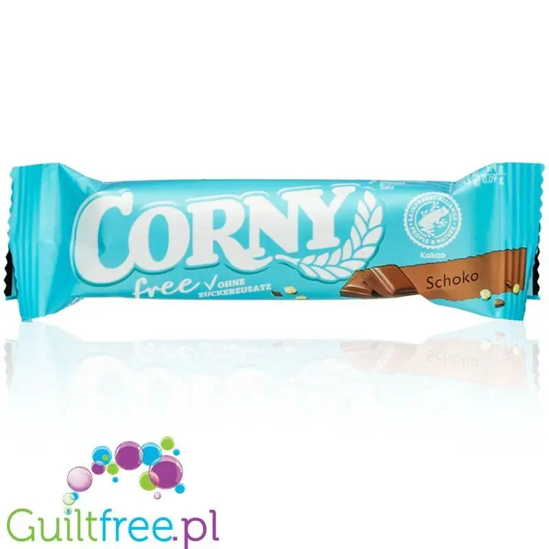 Corny Free Chocolate - batonik zbożowy bez cukru 65kcal