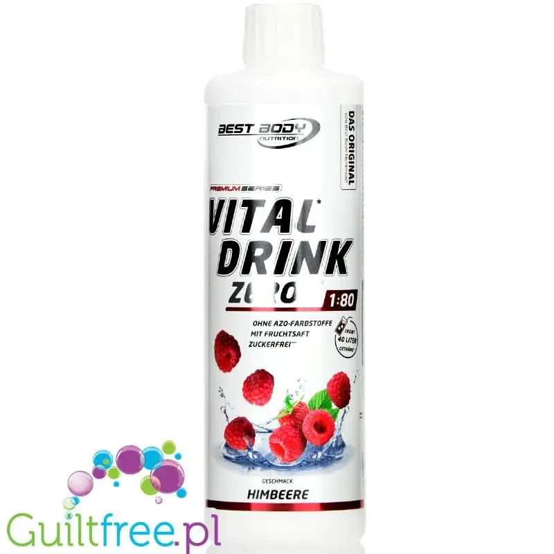 Vital Drink Malina 500ml - koncentrat bez cukru z witaminami