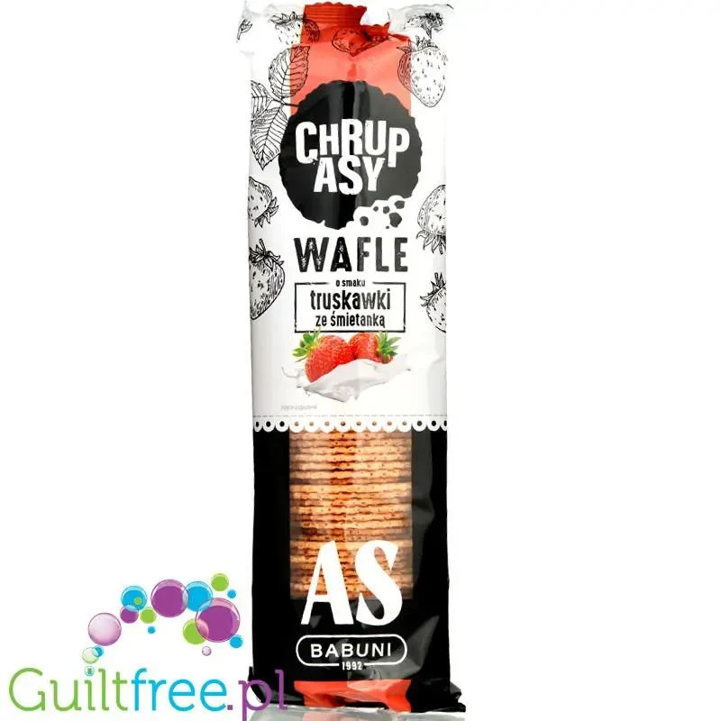As Babuni Chrupasy Truskawka & Śmietanka, kruche wafelki
