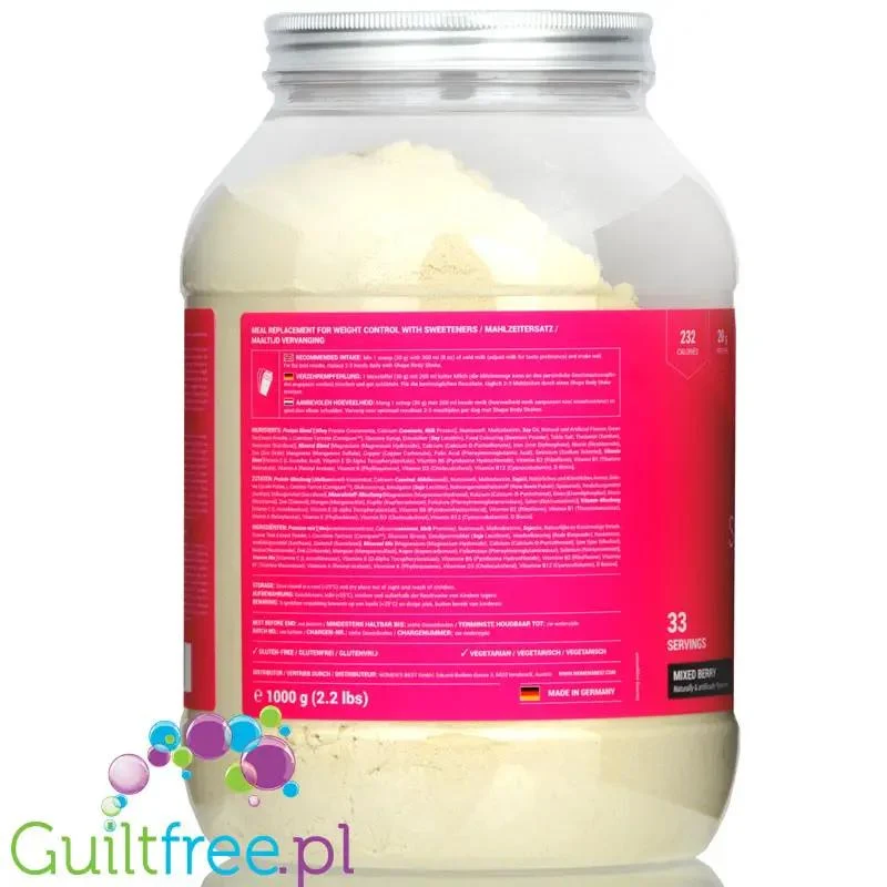 Women's Best Shape Body Shake Mixed Berry - koktajl do kontroli masy ciała z Carnipure®, Nutriose® i zieloną herbatą
