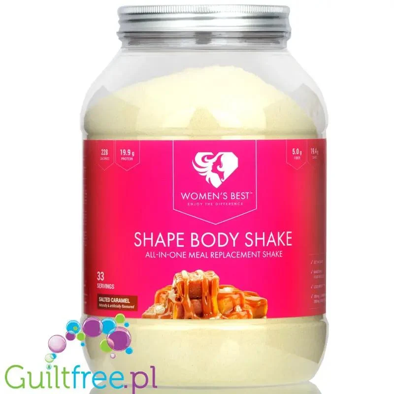Women's Best Shape Body Shake Salted Caramel - koktajl do kontroli masy ciała z Carnipure®, Nutriose® i zieloną herbatą