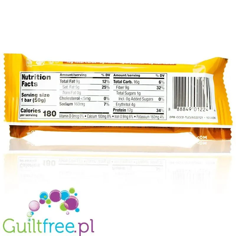 Quest Bar Dipped Chocolate Chip Cookie Dough - baton ciasteczkowy w polewie, 17g białka & 180kcal