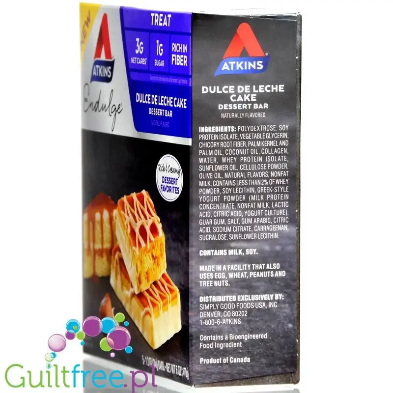 Atkins Endulge Dulce de Leche Cake, PUDEŁKO x 5szt