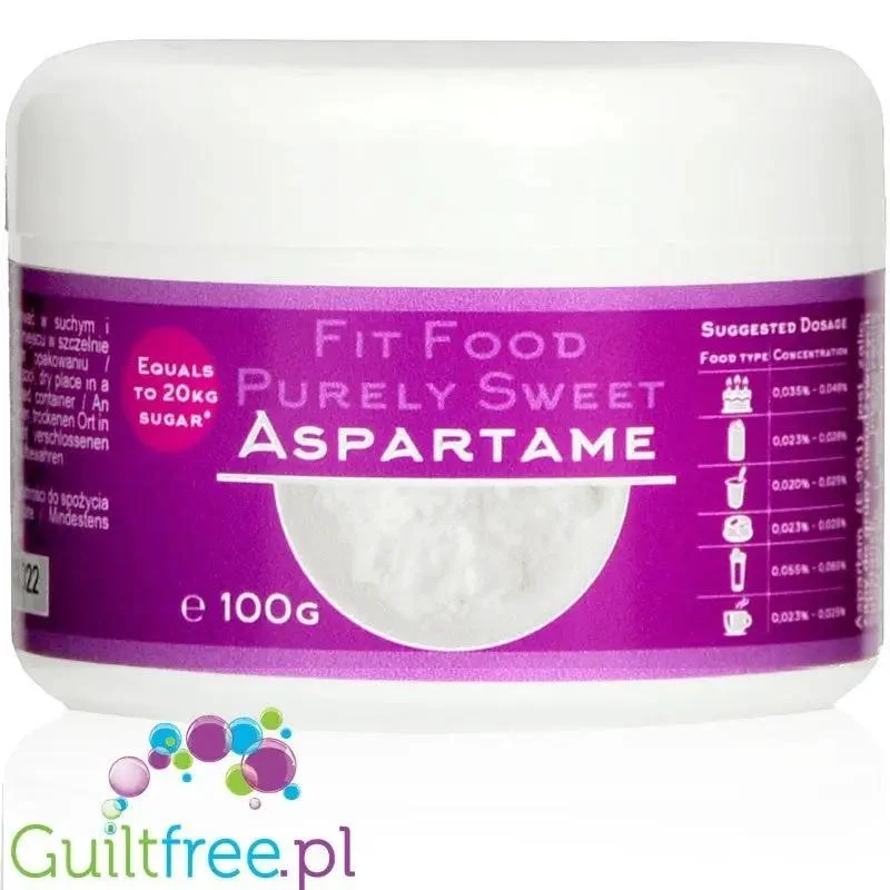 FITGridients Aspartame 100g - czysty aspartam bez wypełniaczy E-951