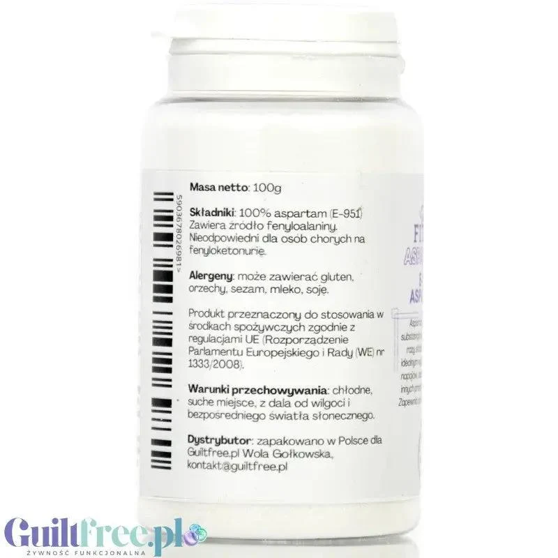 FITGridients Aspartame 100g - czysty aspartam bez wypełniaczy E-951