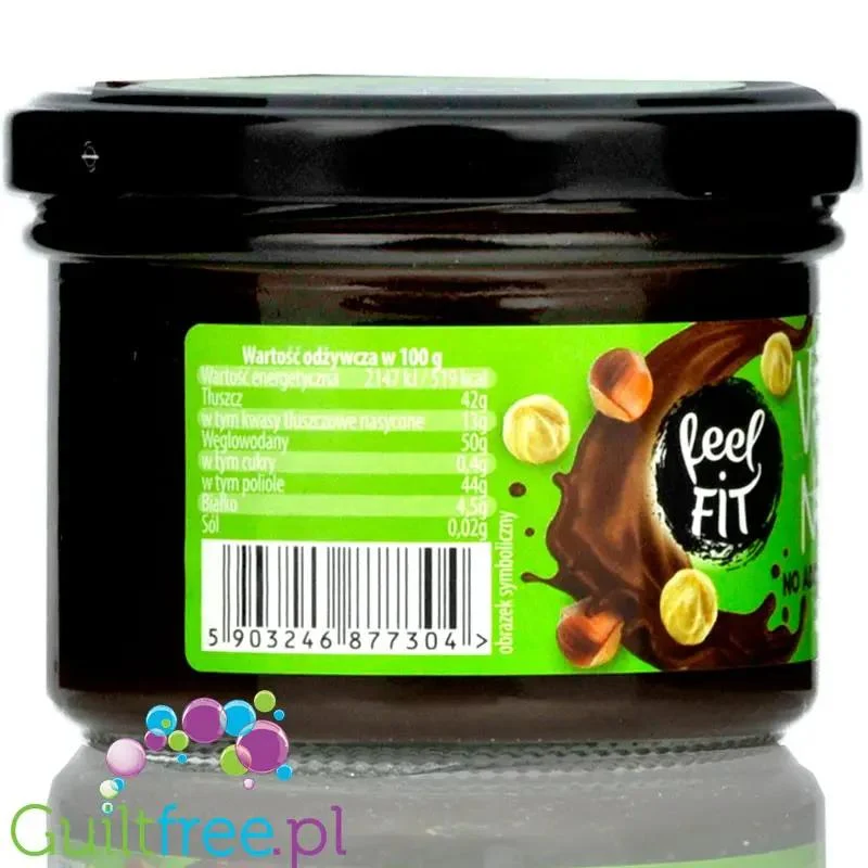 FeelFIT Veganela - wegański krem kakaowo-orzechowy bez cukru