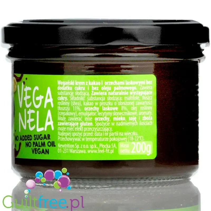 FeelFIT Veganela - wegański krem kakaowo-orzechowy bez cukru