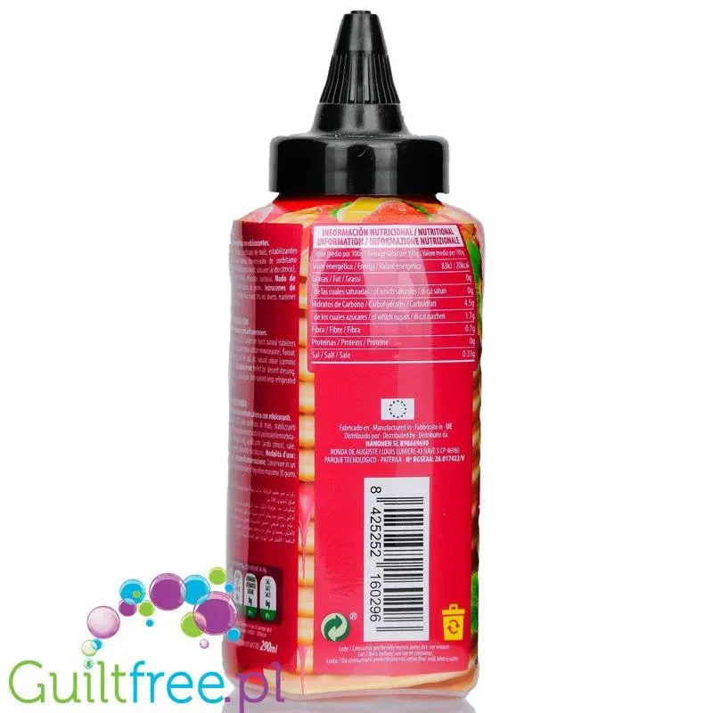 Max Protein Grandma's Sweet Syrup Creamy Strawberry - kremowy sos truskawkowy bez dodatku cukru