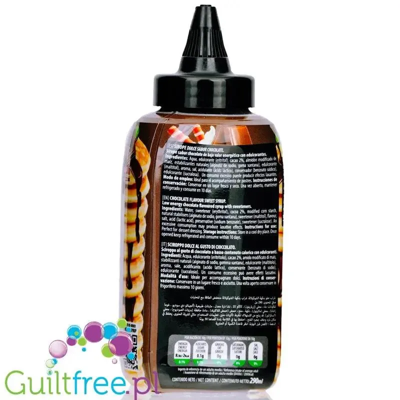 Max Protein Grandma's Sweet Chocolate Syrup - kremowa polewa bez cukru, 20kcal w 100ml