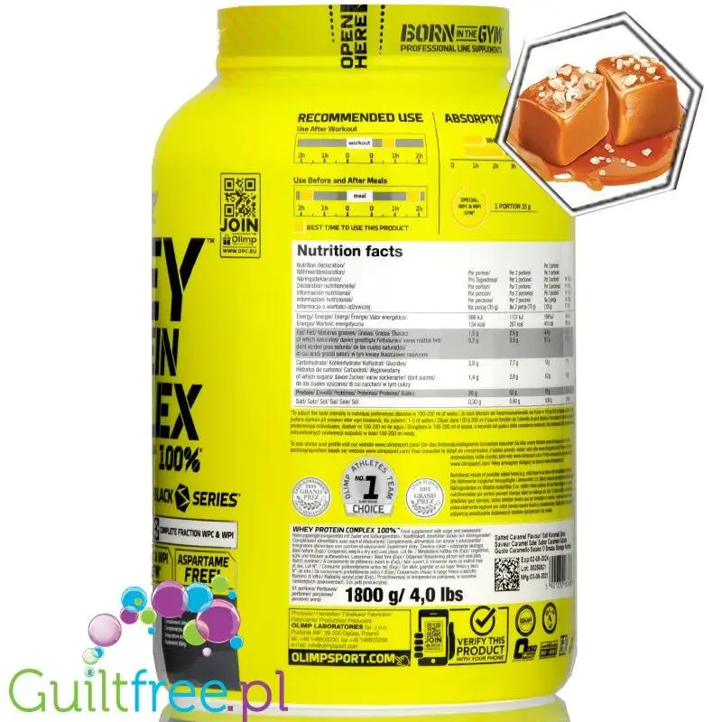 Olimp Whey Protein Complex 100% 1,8kg Słony Karmel