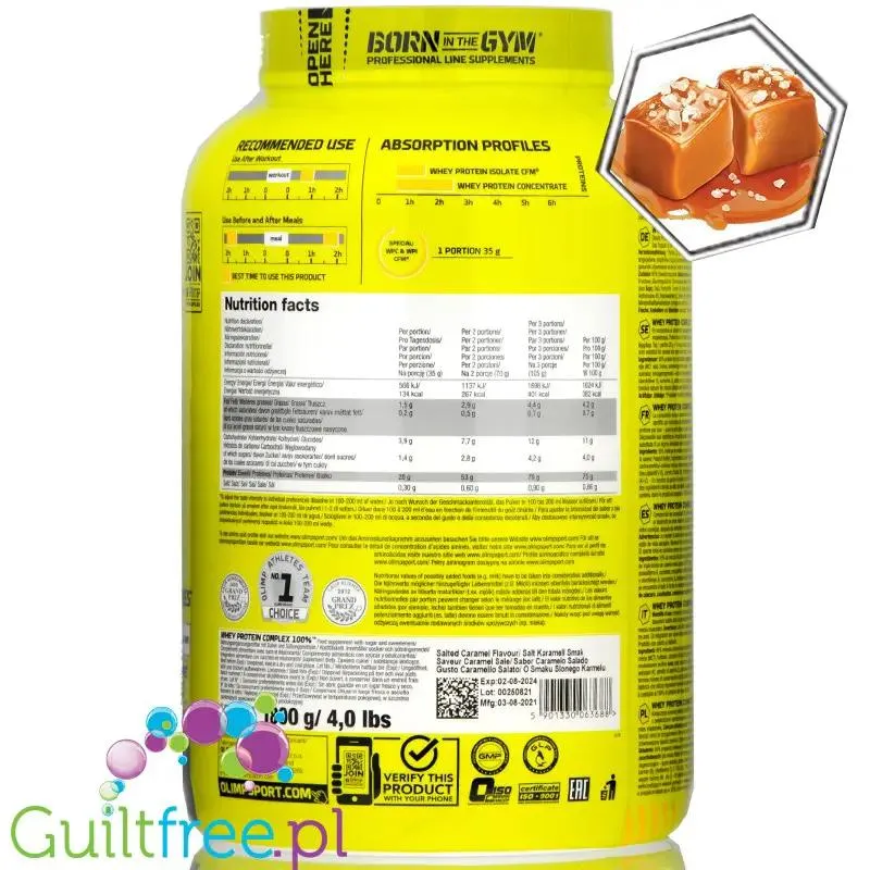 Olimp Whey Protein Complex 100% 1,8kg Słony Karmel