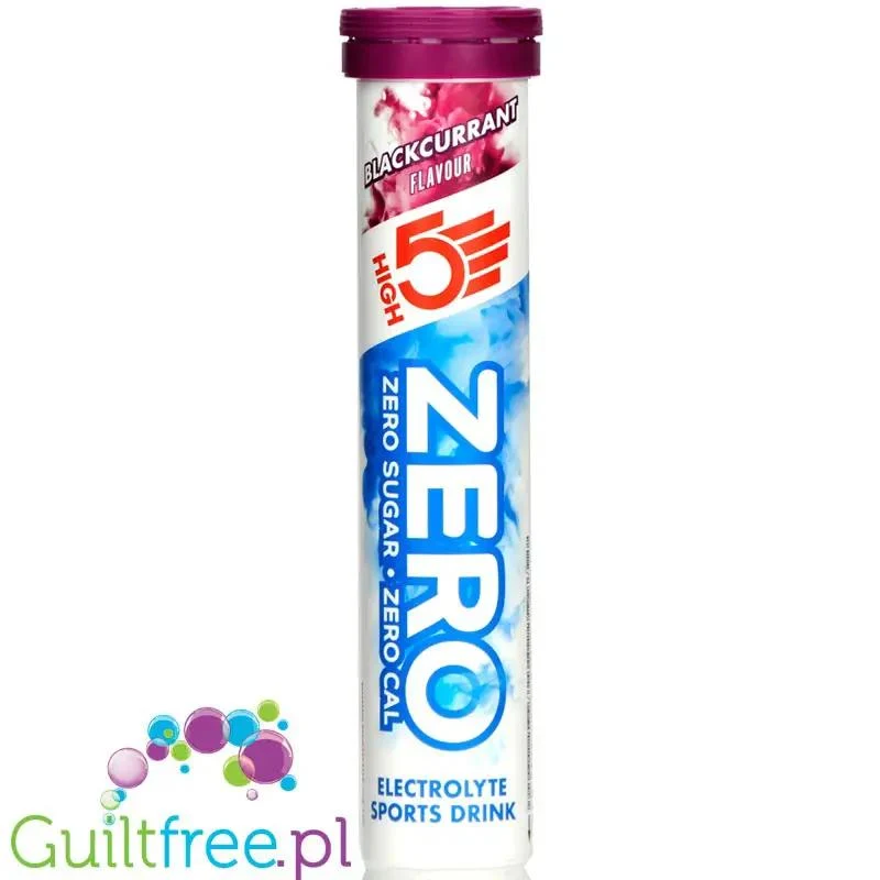 HIGH5 Zero Blackcurrant - elektrolity bez cukru w tabletkach, smak czarna porzeczka
