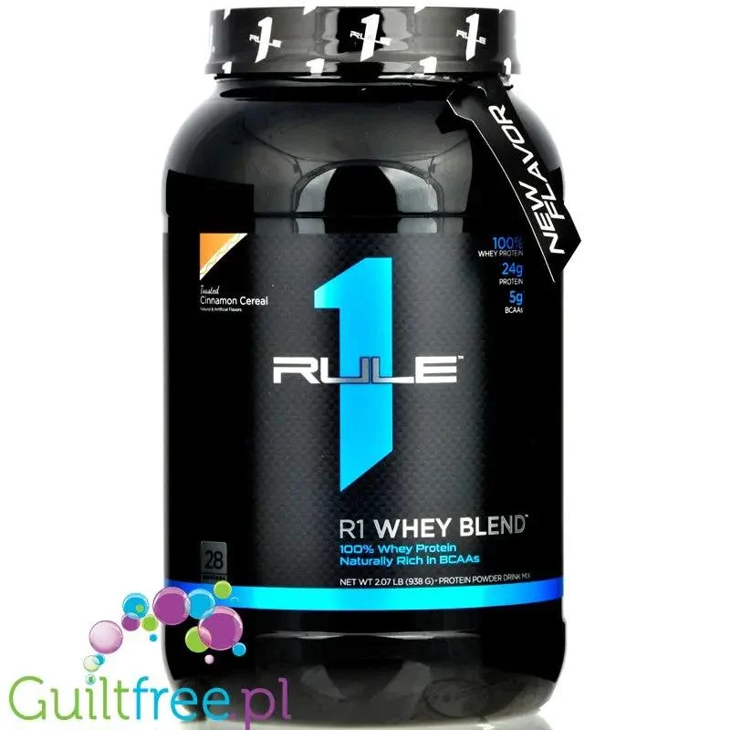 Rule1 R1 Whey Blend Toasted Cinnamon Cereal 938g - odżywka białkowa z WPI, WPH i WPC
