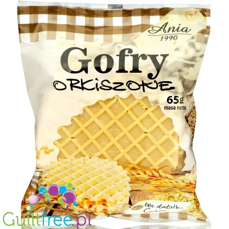 Ania Gofry Orkiszowe, kruche wafle bez dodatku cukru