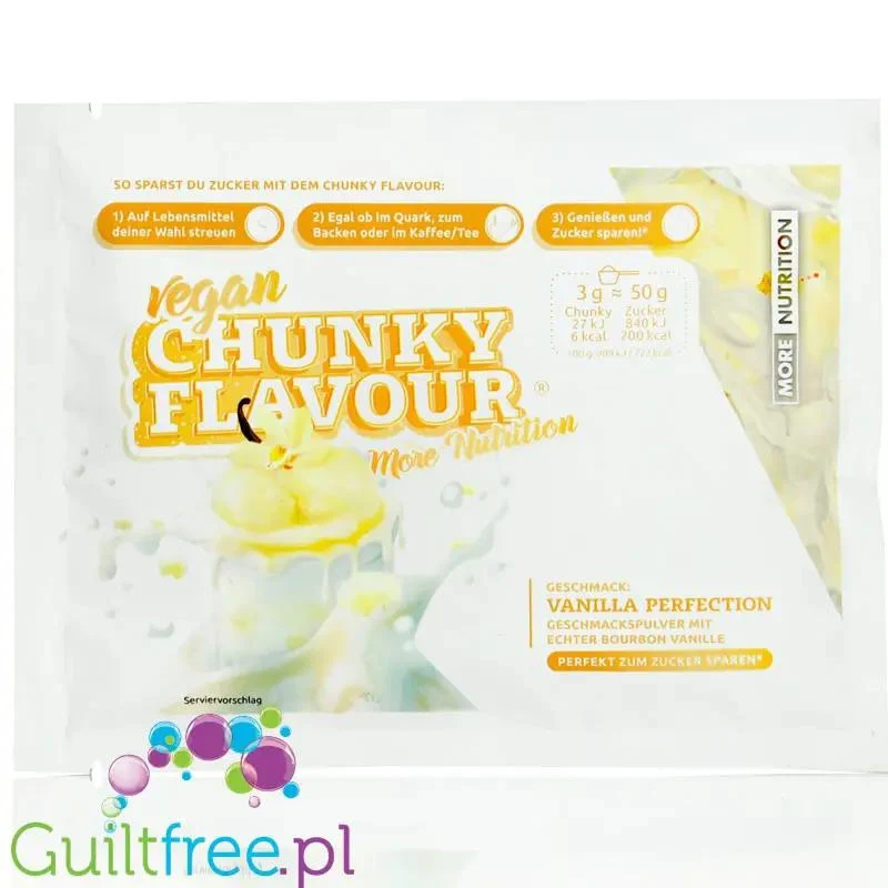 More Nutrition Chunky Flavor Vanilla Perfection, aromat w proszku do deserów i owsianek, smak Wanilia