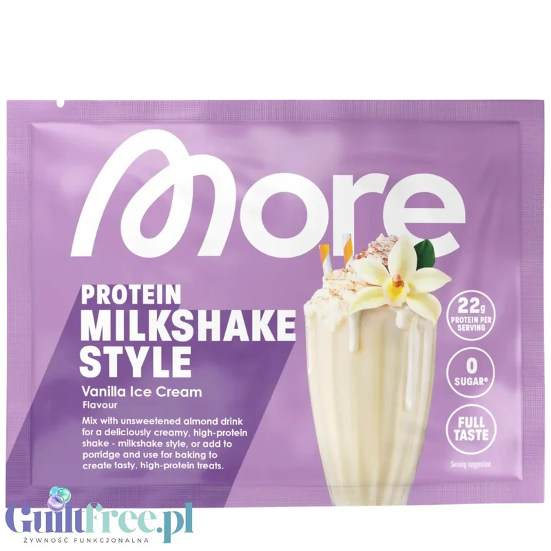 More Nutrition Total Protein Vanille Eiscreme - kazeina, gęste białko, smak Lody Waniliowe