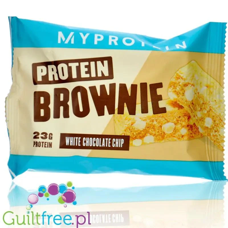 Myprotein Brownie White Chocolate - blondie z białą czekoladą 23g białka, 75% mniej cukru