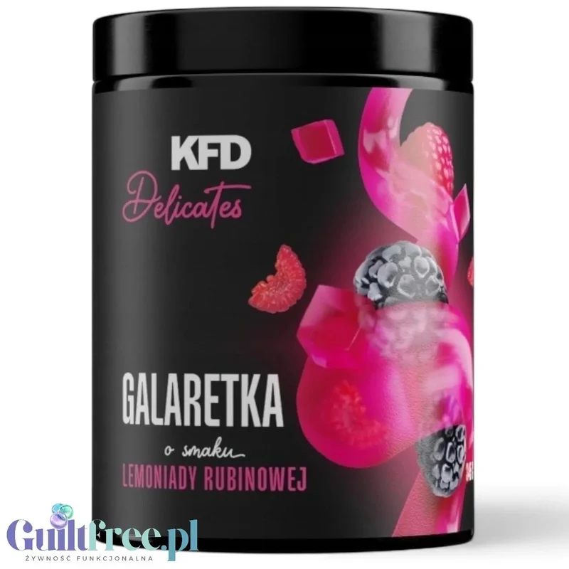 KFD Dietetyczna Galaretka Lemoniada Rubinowa, 50 porcji x 18kcal