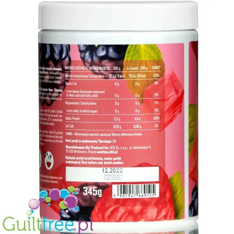 KFD Dietetyczna Galaretka Lemoniada Rubinowa, 50 porcji x 18kcal