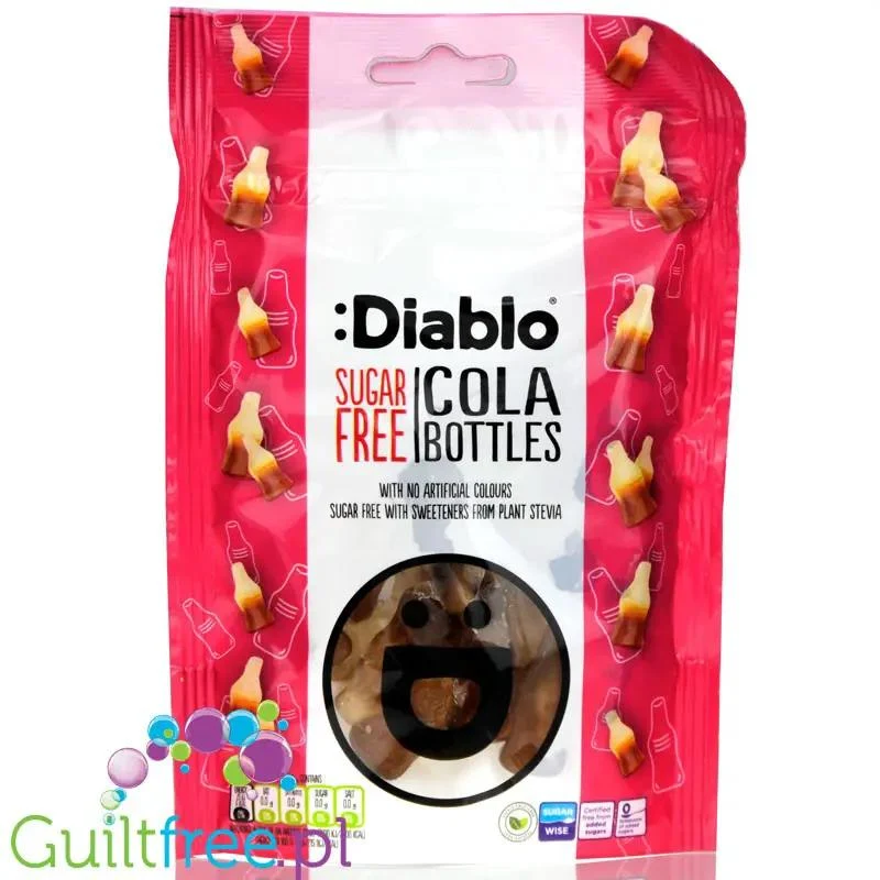 Diablo Stevia Cola Bottles - żelki bez cukru o smaku coli