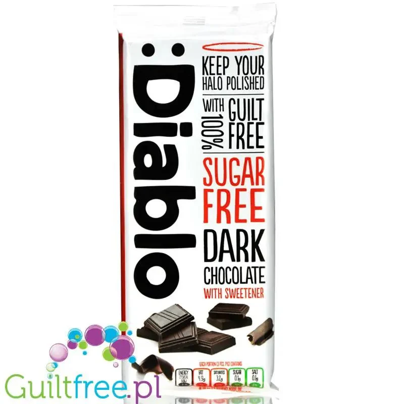 Diablo Dark Chocolate - ciemna czekolada bez dodatku cukru