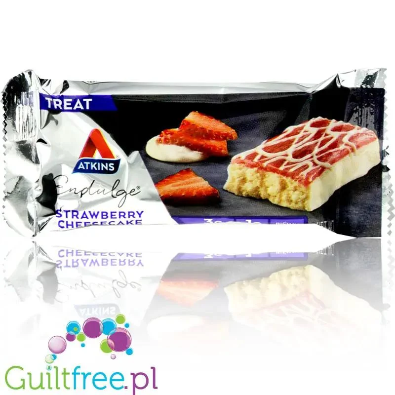 Atkins Endulge Strawberry Cheesecake batoniki z masą truskawkową, PUDEŁKO