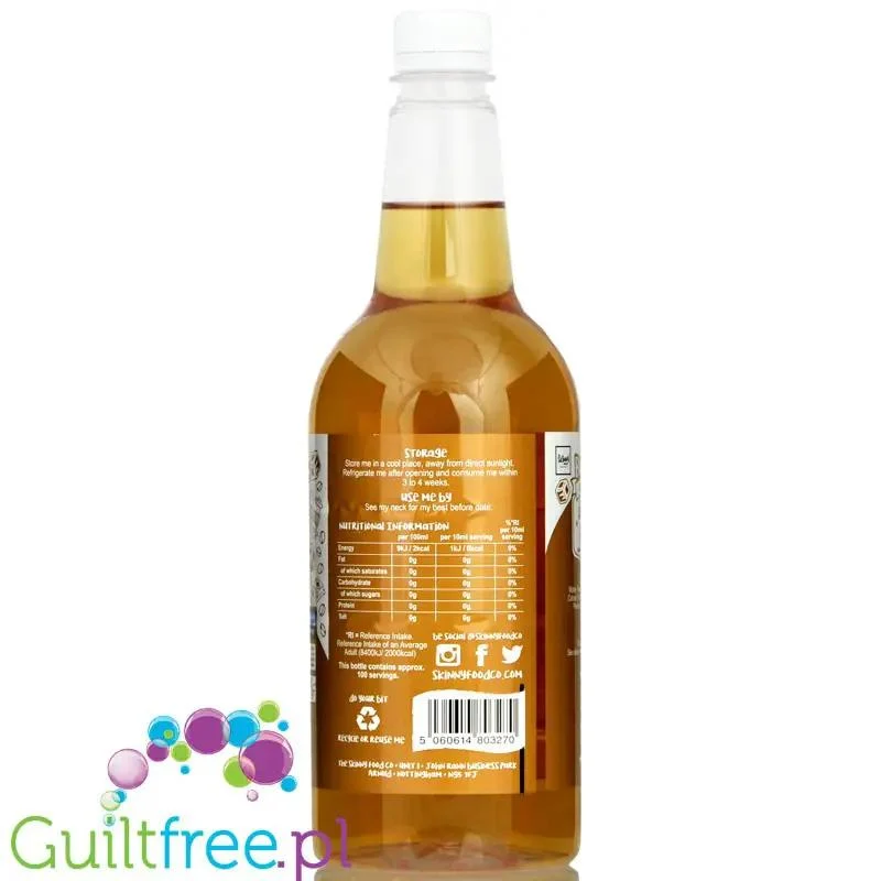 Skinny Food Barista Salted Caramel Vanilla 1L - syrop zero kalorii do kawy, bez cukru