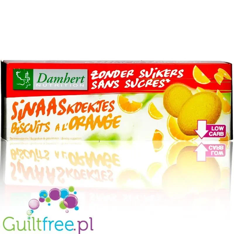 Damhert Orange Biscuits - kruche ciastka pomarańczowe bez cukru