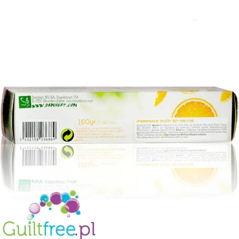 Damhert Orange Biscuits - kruche ciastka pomarańczowe bez cukru