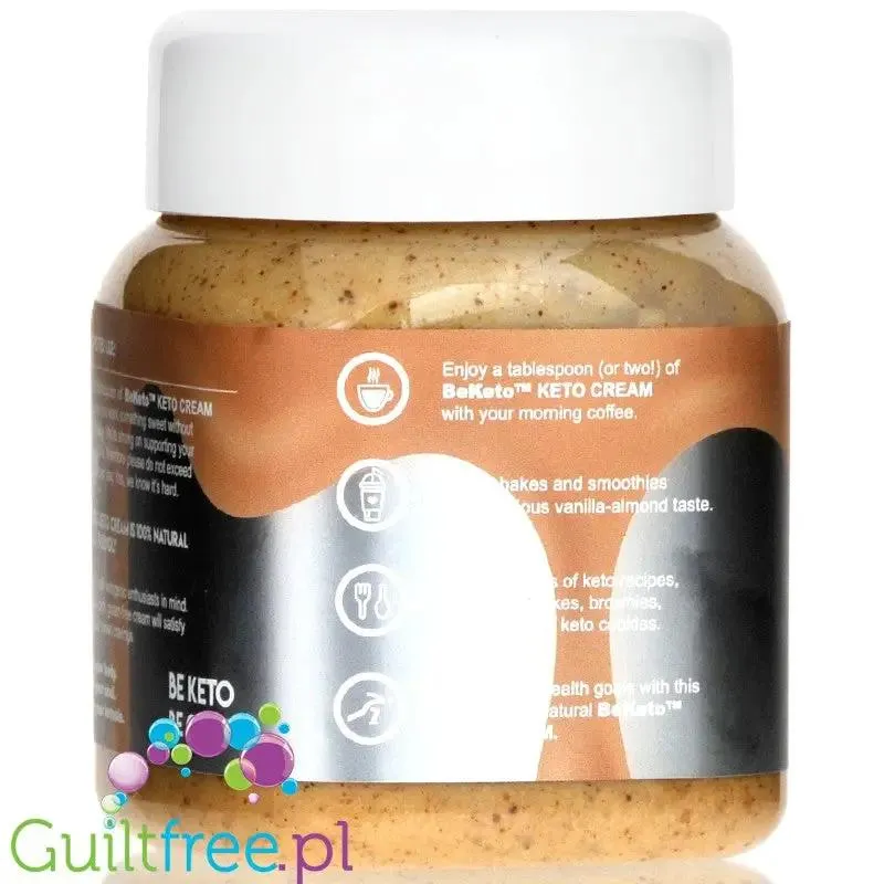 BeKeto Keto Krem™ Vanilla Almond - krem waniliowo-migdałowy z MCT