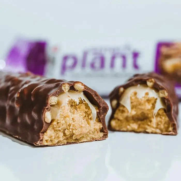 Phd Smart Plant Vanilla Fudge - wegański baton proteinowy bez cukru, Mleczna Czekolada, Karmel & Krówka