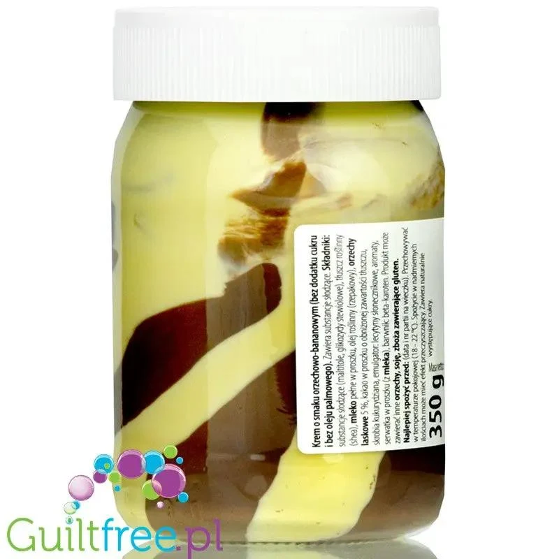 CD DuoLove Banana Nut - krem o smaku orzechowo-bananowym bez dodatku cukru, bez oleju palmowego)