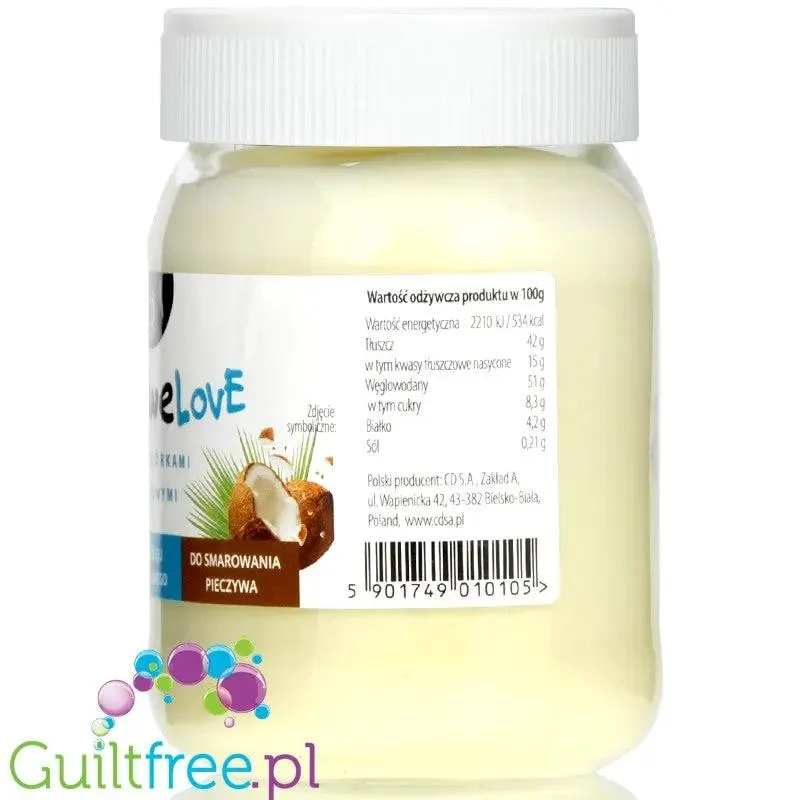 CD KokosoweLove - krem kokosowy bez cukru i bez oleju palmowego