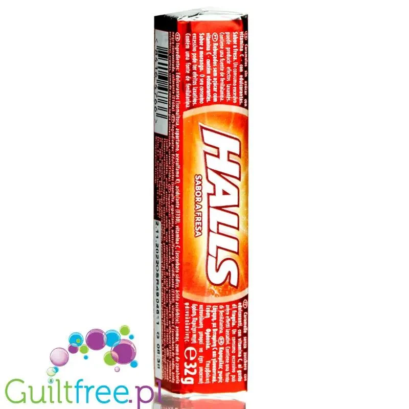 Halls Fresa - cukierki truskawkowe bez cukru