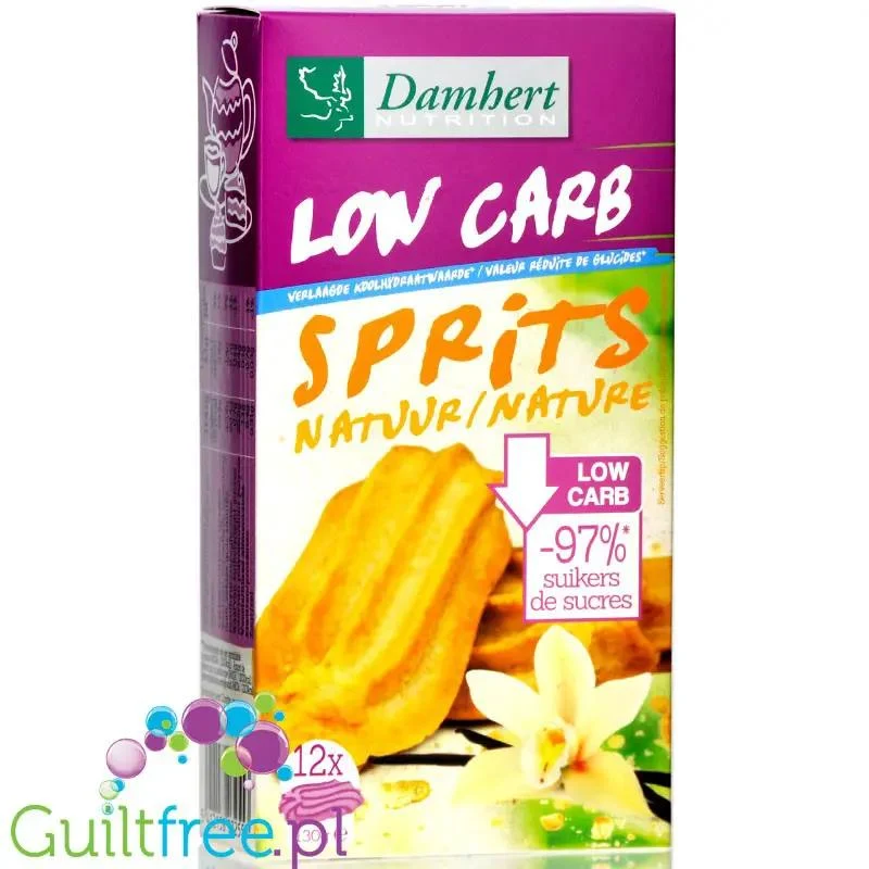 Damhert Low Carb Sprits - niskowęglowodanowe herbatniki waniliowe bez cukru