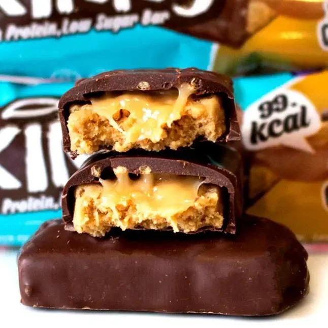 Skinny Food Duo Bar Salted Caramel - wegański bezglutenowy baton białkowy 2 x 99kcal