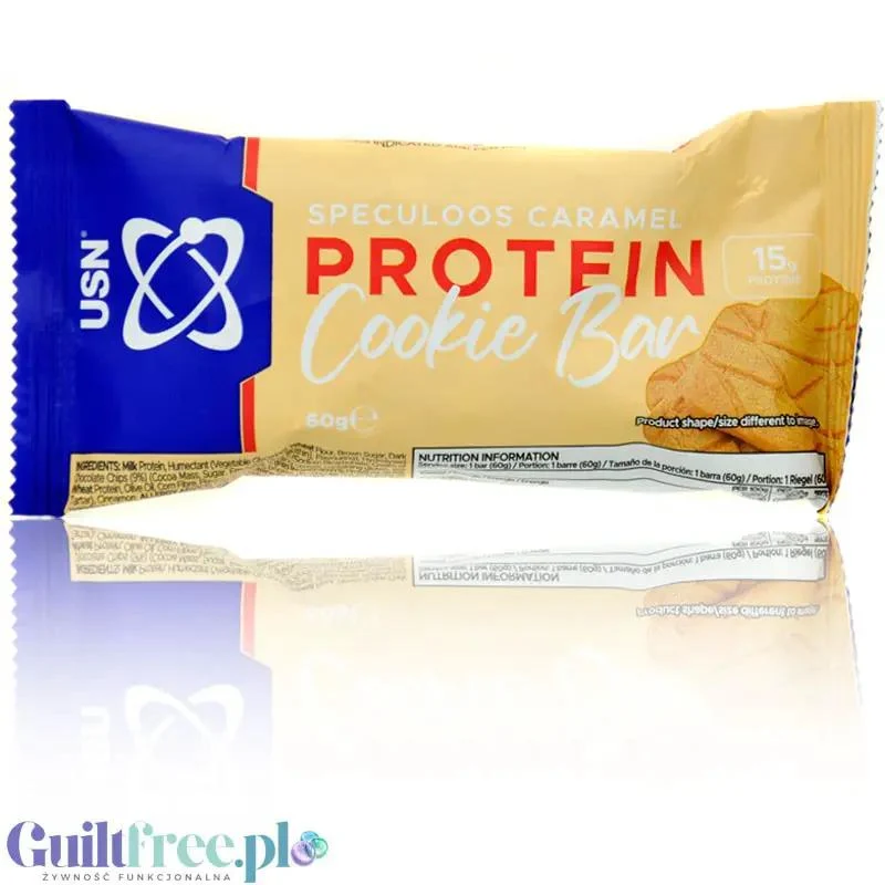 USN Trust Protein Cookie Bar Speculoos Caramel 16g białka & 229kcal