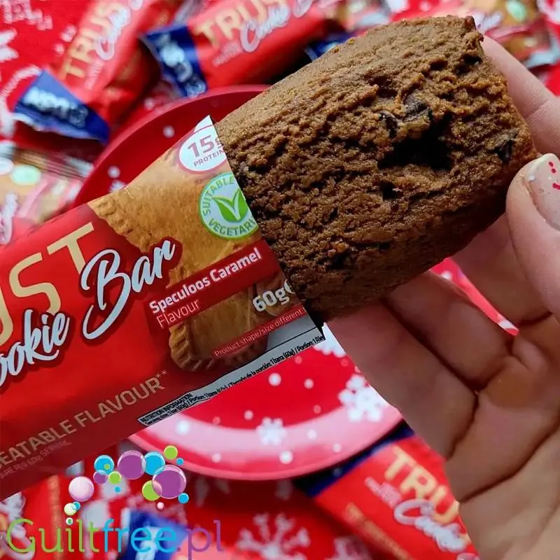USN Trust Protein Cookie Bar Speculoos Caramel 16g białka & 229kcal