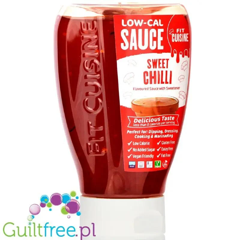 Fit Cuisine Sweet Chilli - pikantny sos bez cukru i tłuszczu z płatkami chilli