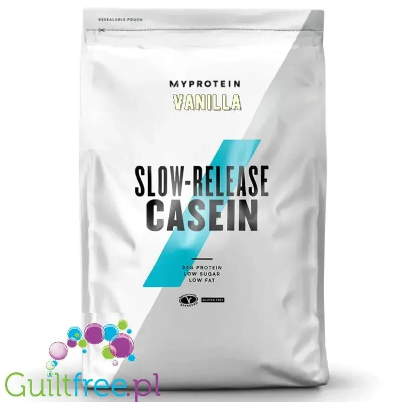 Myprotein Slow-Release Casein Vanilla - waniliowe białko kazeinowe 1kg