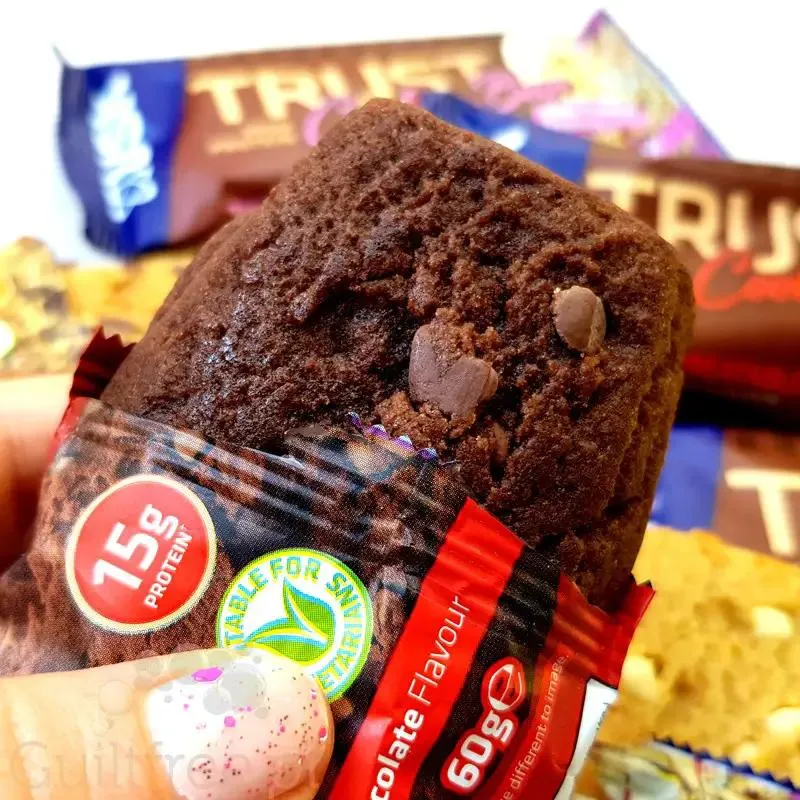 USN Trust Protein Cookie Bar Double Chocolate - mocno czekoladowe ciacho proteinowe 15g białka