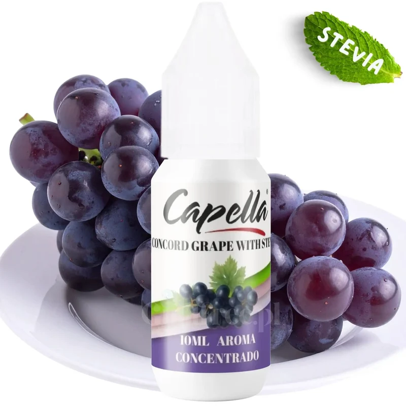 Capella Concord Grape (Stevia) - skoncentrowany aromat spożywczy bez cukru i bez tłuszczu, ze stewią