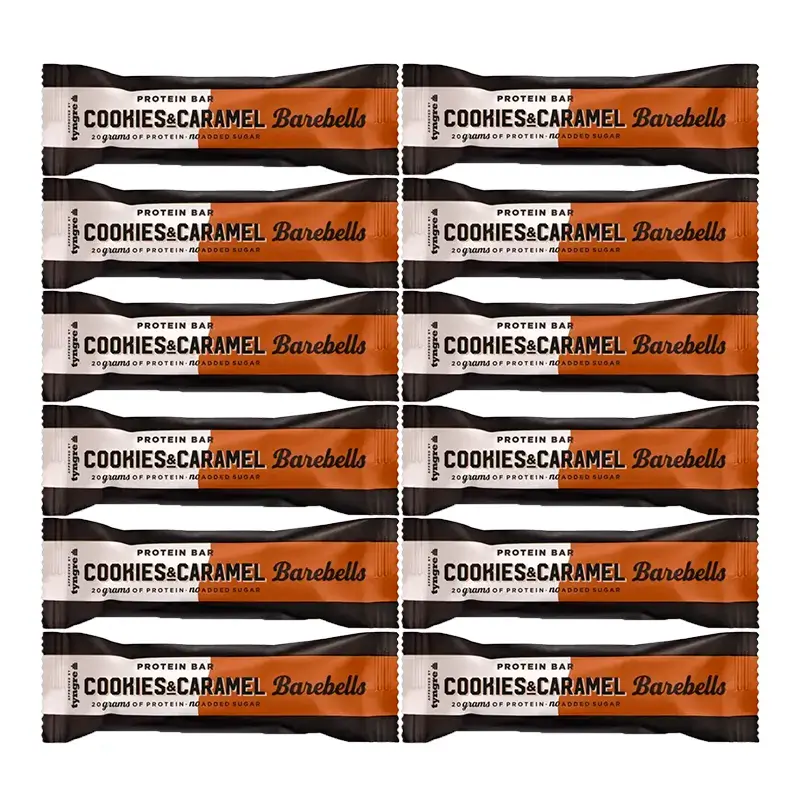 Barebells Bars Cookies & Caramel , pack 12 x 55 grams