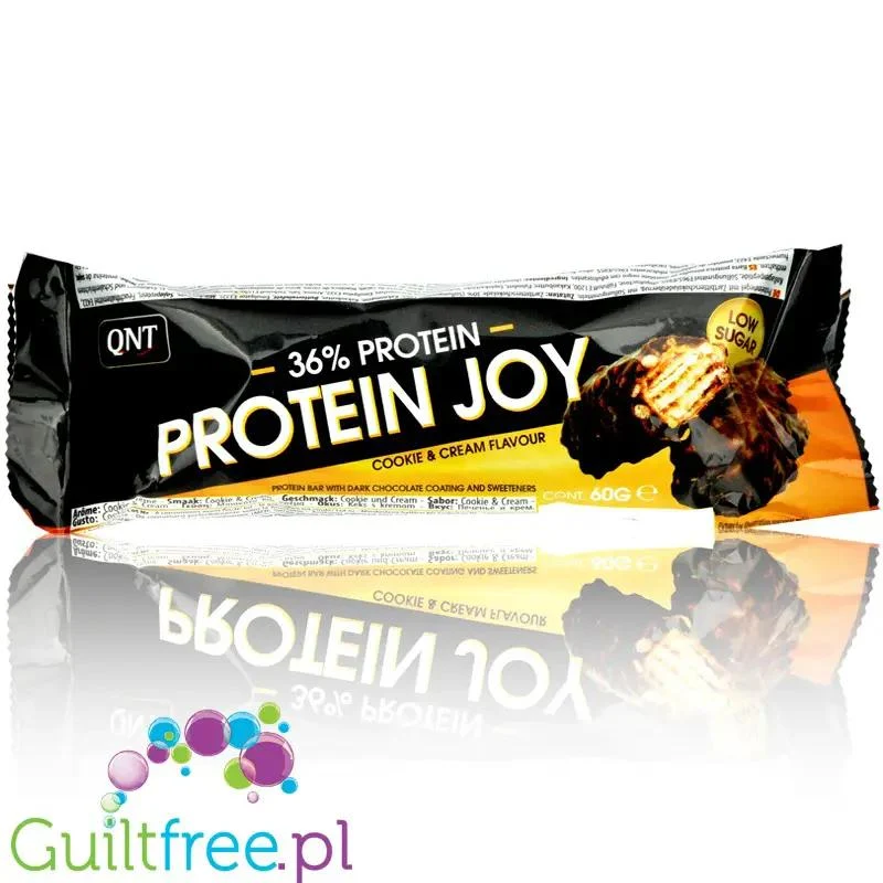 QNT Protein Joy Crunchy Chocolate Cookie - baton proteinowy 36% białka
