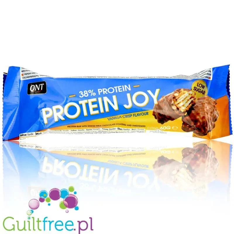 QNT Protein Joy Crunchy Vanilla Ice - baton proteinowy 38% białka