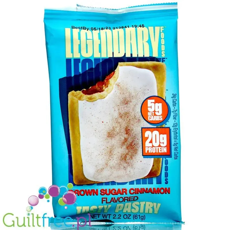 Legendary Foods Tasty Pastry Brown Sugar Cinnamon - nadziewane ciacho na ciepło bez cukru, jak Pop Tarts