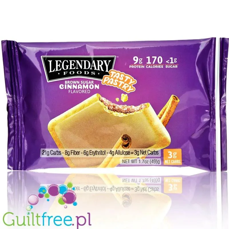 Legendary Foods Tasty Pastry Brown Sugar Cinnamon - nadziewane ciacho na ciepło bez cukru, jak Pop Tarts