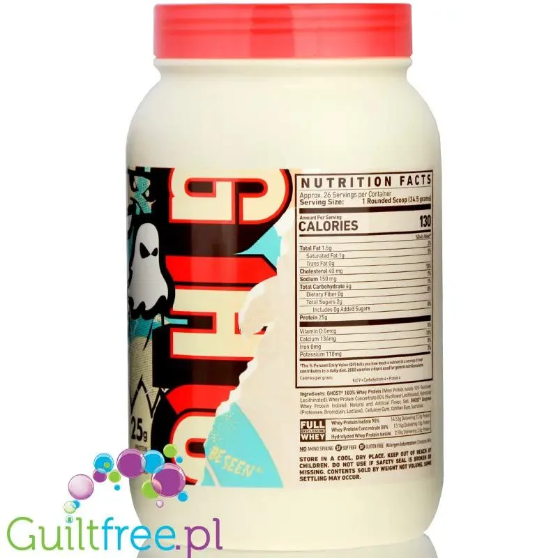 Ghost 100% Whey Cereal Milk - odżywka białkowa z WPI, WPH i kompleksem enzymów
