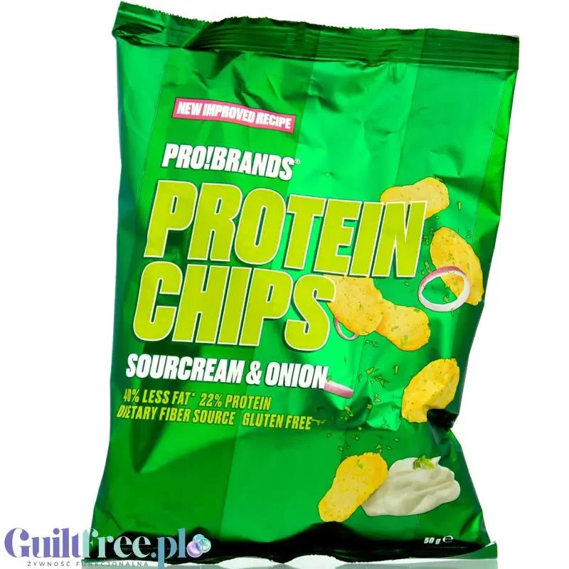 Pro!Brands ProteinPro Chips Sour Cream & Onion - chipsy białkowe Śmietanka & Cebulka